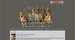 Desktop Screenshot of californiacarolinadogs.com