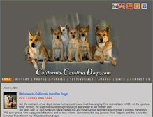 Tablet Screenshot of californiacarolinadogs.com